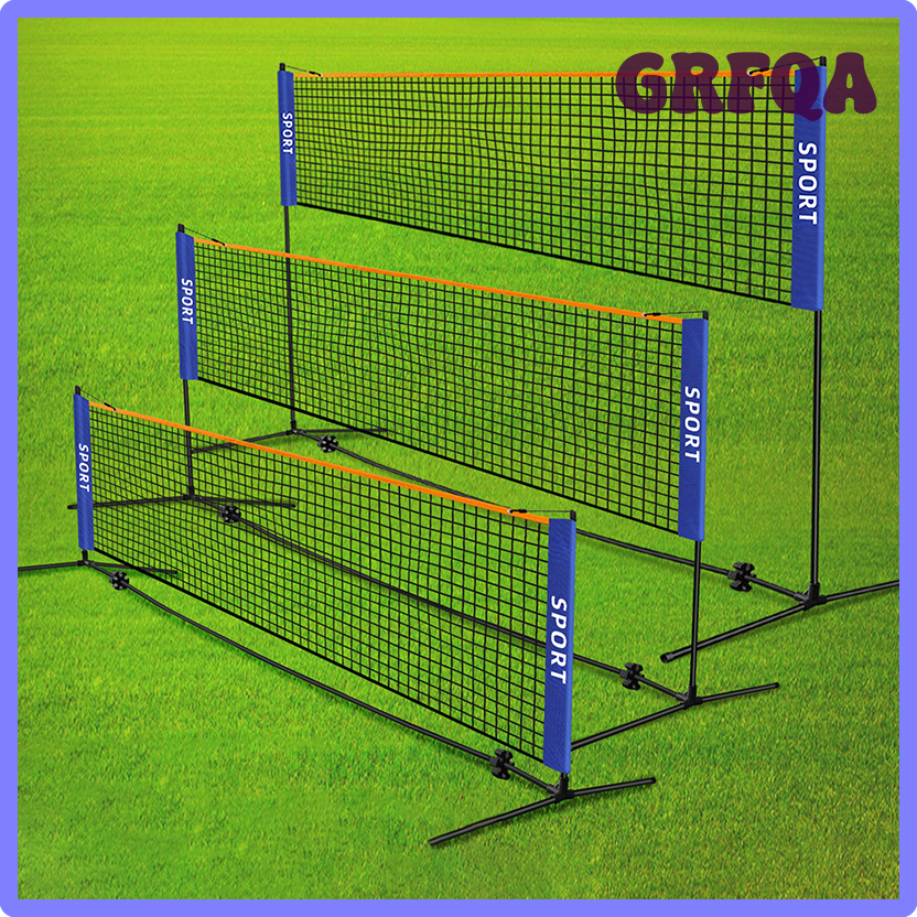 GRFQA Portable Folding Standard Professional Badminton Net Indoor Outdoor Sports Volleyball Tennis Training Square Nets Mesh CDSRT