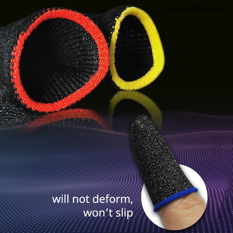 ✨[Sweet] 20Pcs Chơi Game Ngón Tay Tay Áo Di Động Màn Hình Trò Chơi Điều Khiển Thoáng Khí Sweatproof Không Xước Màn Hình Cảm Ứng Chơi Game Ngón Tay Cái Găng Tay