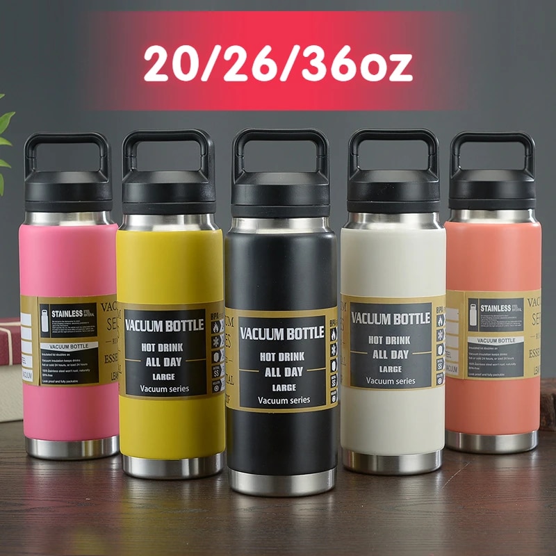 36oz yetys Bình nước giữ nhiệt chân không thép không gỉ Flask chai Nước Cách Nhiệt Cốc mang theo khi đi lại cho trẻ em cốc cà phê termica