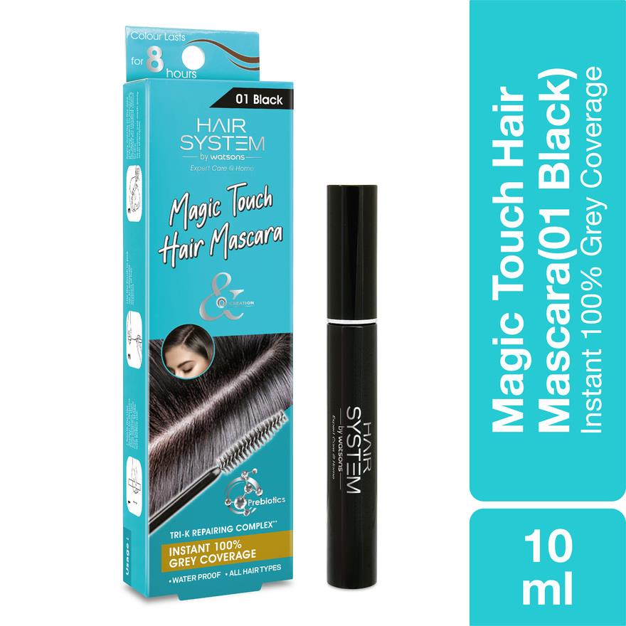 HAIR SYSTEM BY WATSONS Hair Mascara Black 01 10ml - Jenama Watsons Harga 14 Ringgit*Penghantaran Percuma