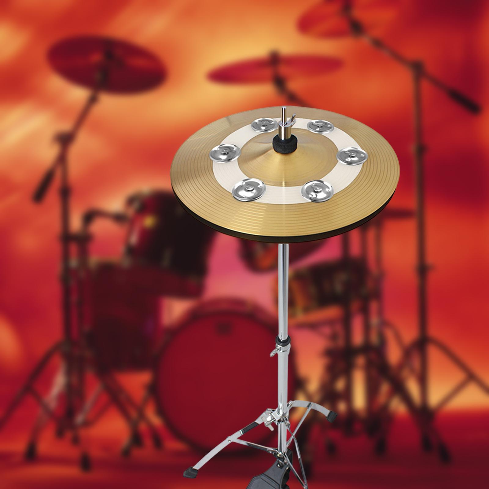 Baoblaze Cymbals Ching Drum Set Tambourine Jingle Hihat Tambourine Drum