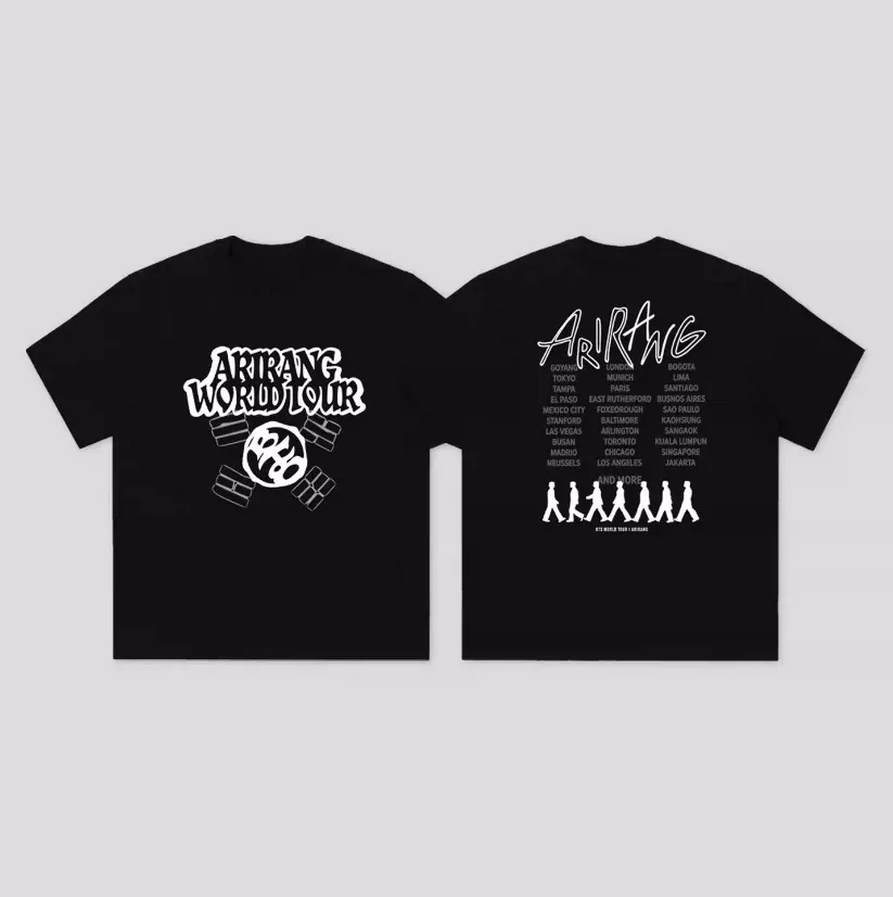 clu BTS ARIRANG SWIM printed T-shirt ARMY fans gift JIN JIMIN SUGA JUNG KOOK short sleeve top ulc