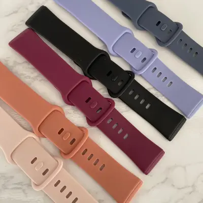 Bands Compatible with Fitbit Sense Fitbit Versa 3 Soft Silicone Adjustable Strap Waterproof Sport Replacement