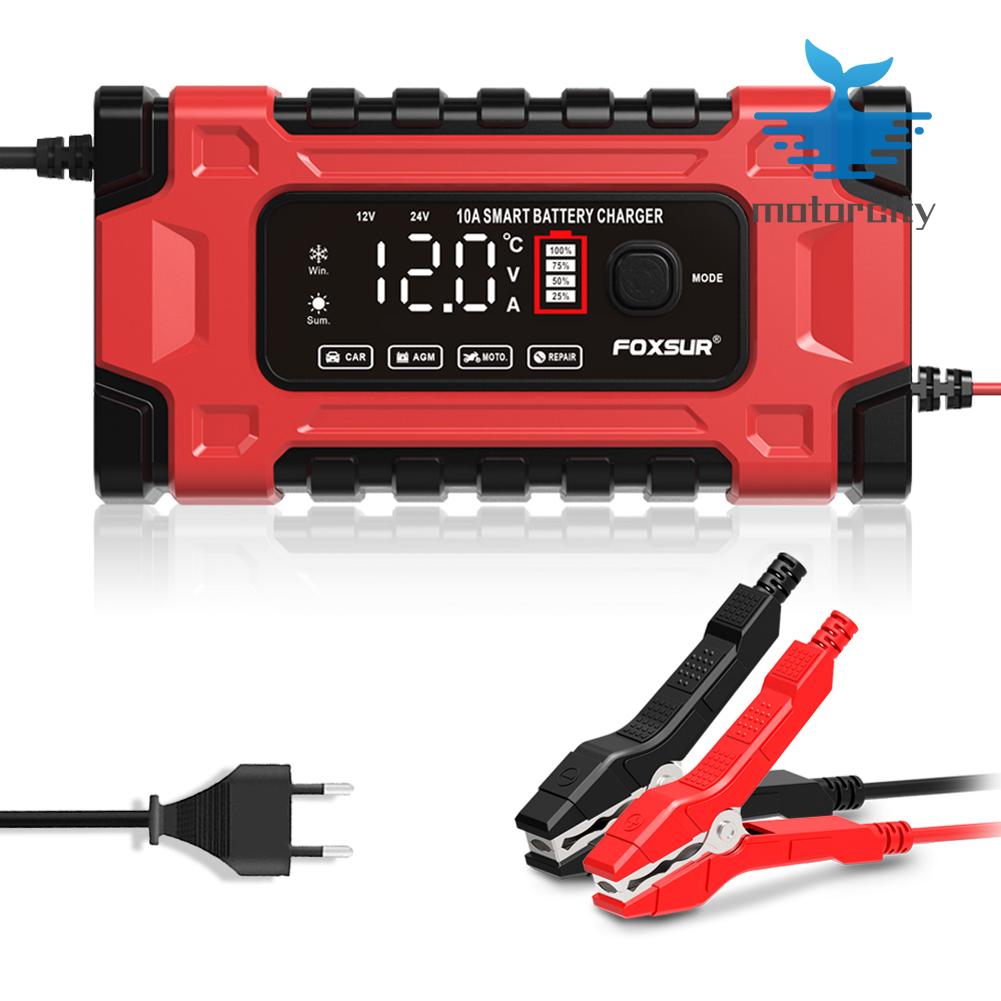 12V 10A Car Battery Charger Fast Charging 24V 5A Intelligent Repair