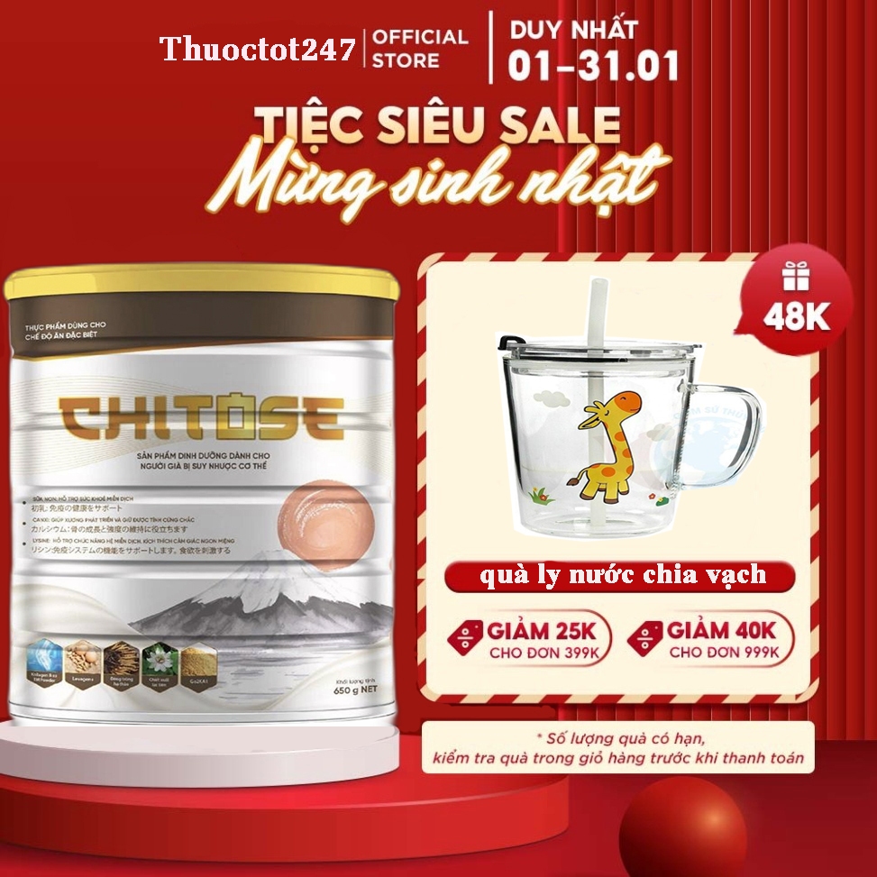 Chitose sữa dinh dưỡng cho người cao tuổi- Số 1 Nhật Bản
