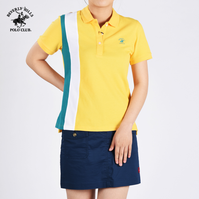 Áo polo Ngắn tay Nữ Beverly Hills Polo Club Trendy cotton ba màu - WAPN0010