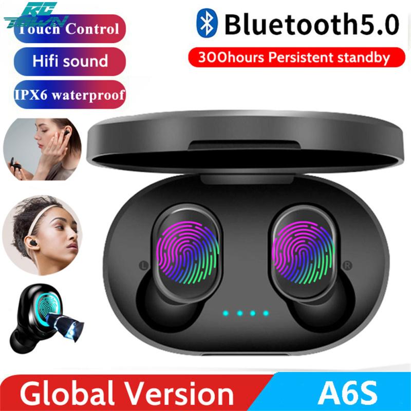 A6s Tws Headset Touch-control Mini Wireless Bluetooth
