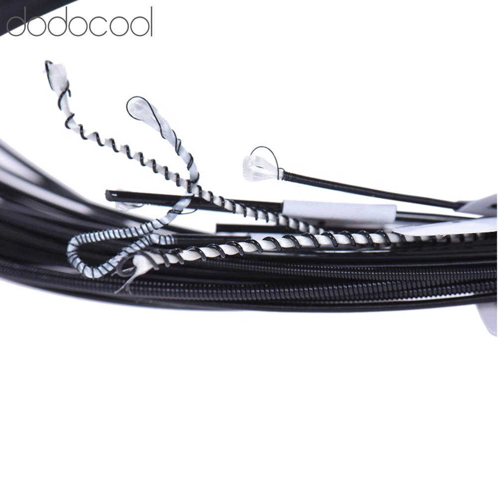 Dodocool ERYUE AC136BK-H Dây đàn guitar cổ điển nylon màu đen 6 cái/bộ (.0285-.044) Độ căng cứng với một dây G-3 miễn phí