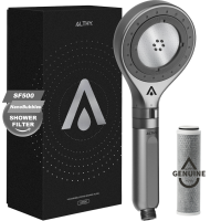 ALTHY NanoBubble Handheld Shower Head water Purifier [7.6 billion Nano Mist - Cleansing Moisturizing] [Natural Activated Carbon Water Filter 99% Chlorine]- Care Skin & Hair 3 Modes with Water-Stop