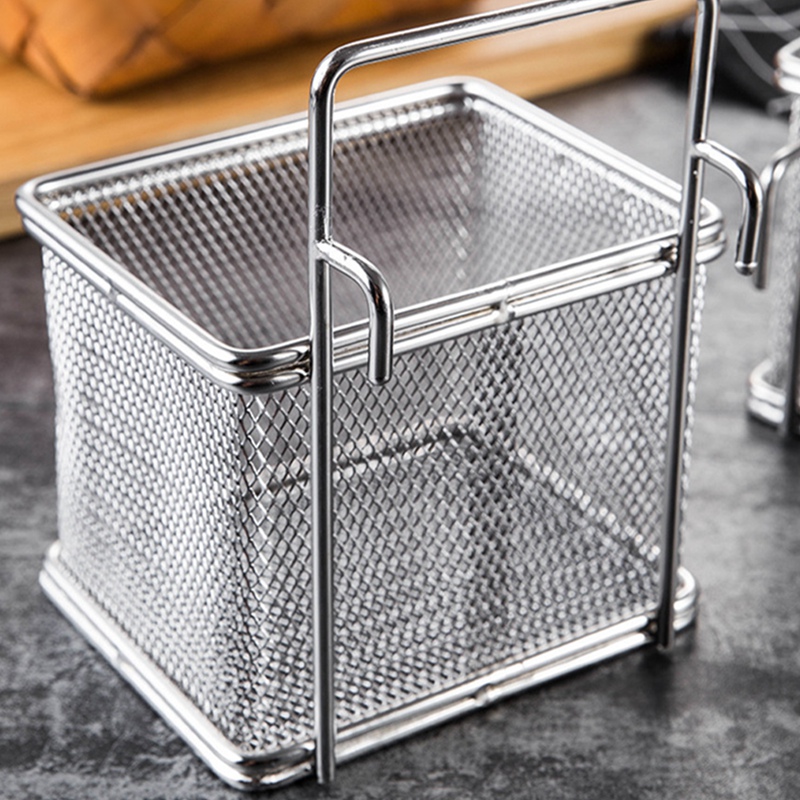 Filter Mesh Sieve with Hook Noodle Drainer Filter Mesh Sieve Strainer Spoon for French Fries Pasta