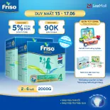 Bộ 2 Hộp Sữa Bột Friso Gold 4 Hộp Giấy 2KG/hộp (cho trẻ từ 2-6 tuổi)