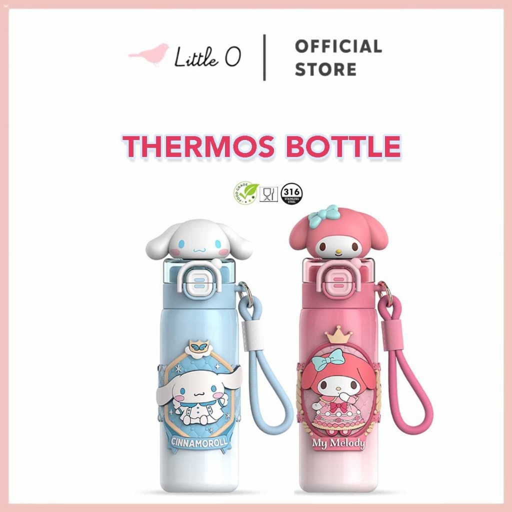 Botol Minum Termos Sanrio ORI License Mymelody Cinamorol Kartun Viral 560ml Stainless SUS316