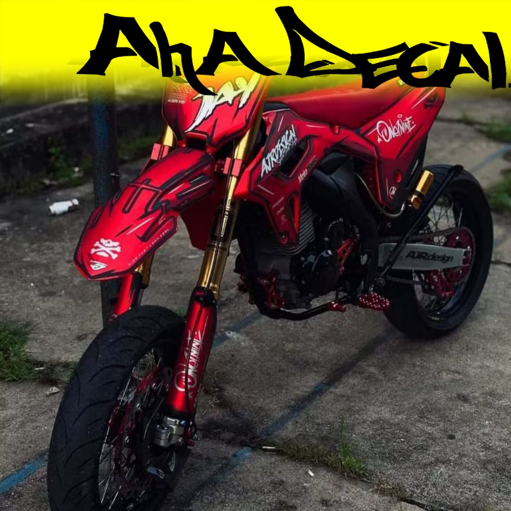 DECAL STICKER CRF FULLBODY bisa custom nama dan nomor Harga 196,750 rupiah*Gratis Ongkir