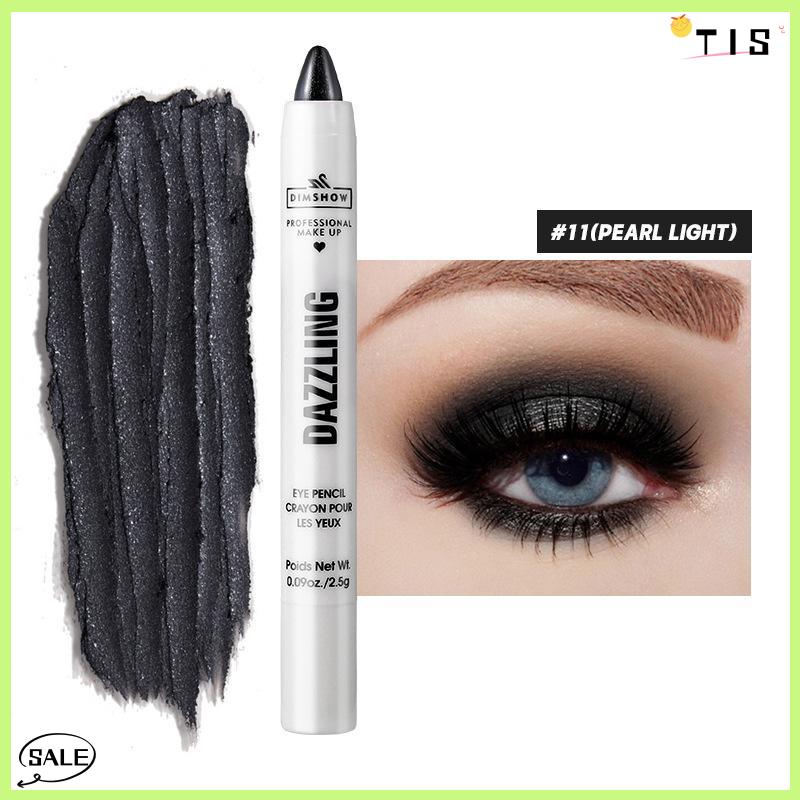 Follow Get New【TIS】 Dimshow Highlighter Eyeshadow Bút Chì không thấm nước long lanh Nude Eye Shadow nằm tằm trang điểm sắc tố mỹ phẩm Bút kẻ mắt - 4