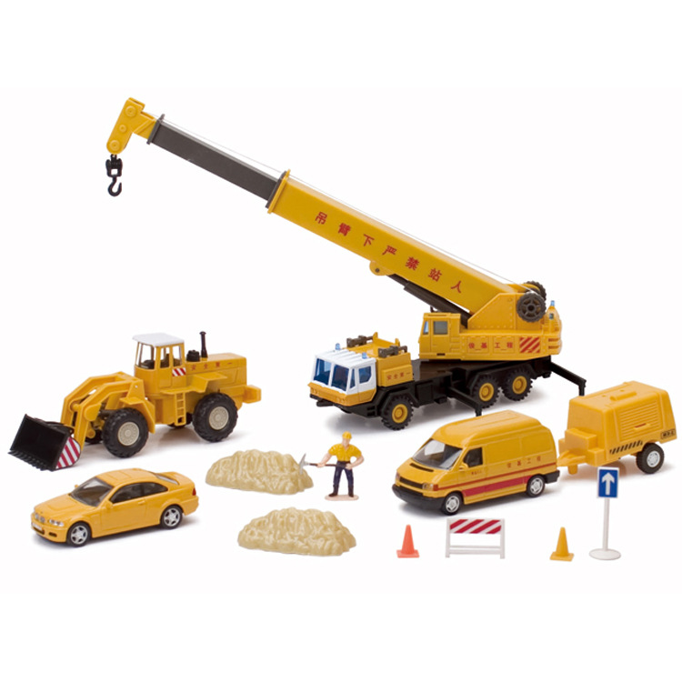 XIR Jun Ki 1:60 Máy Ủi Kỹ Thuật Cần Cẩu Hợp Kim Bộ Ô Tô Mô Hình HợP Kim Đồ Chơi Ngày Lễ Cho Trẻ Em 0661-4RR20