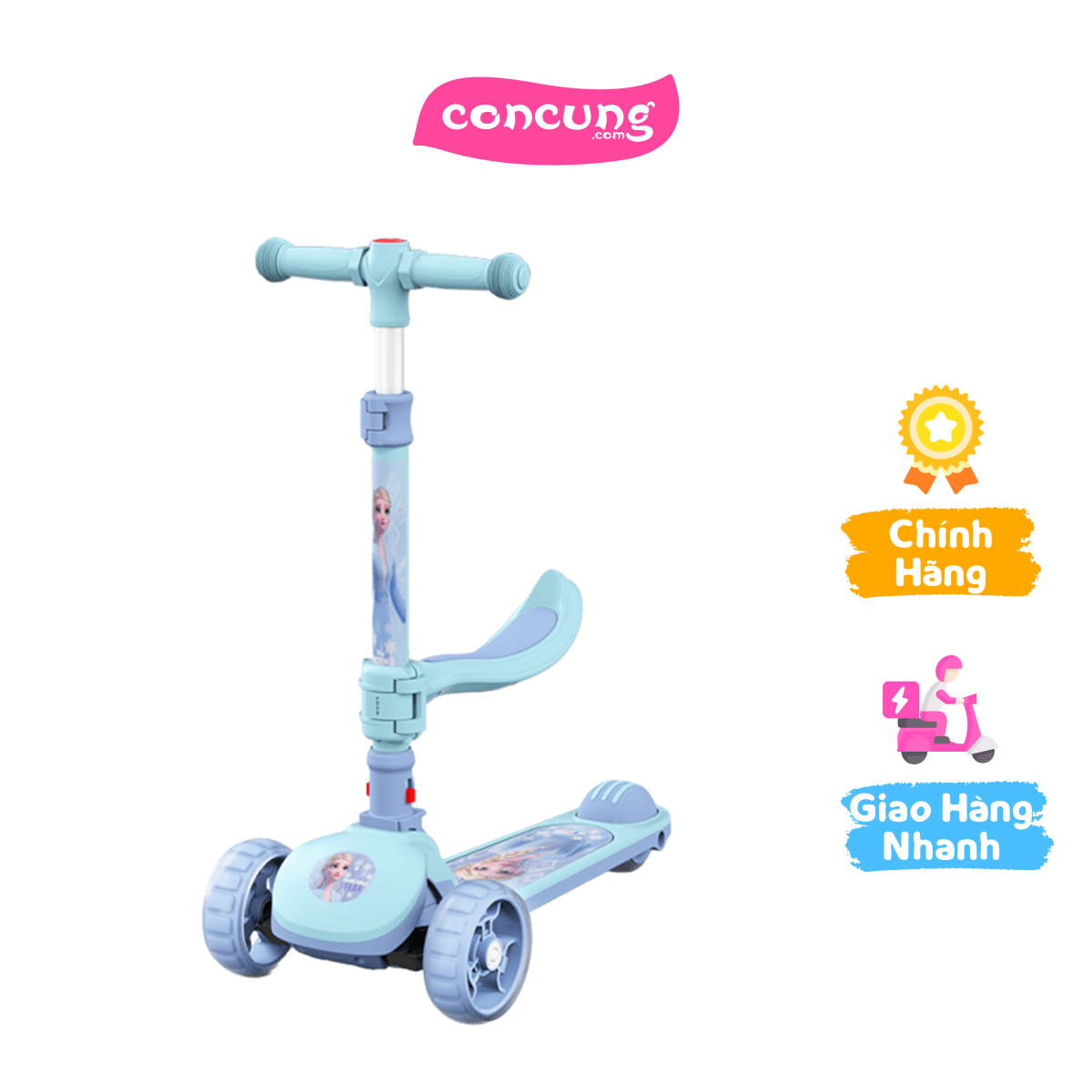 Xe trượt scooter 2in1 có ghế ngồi Frozen MCZ21002-Q1 (Mesuca)