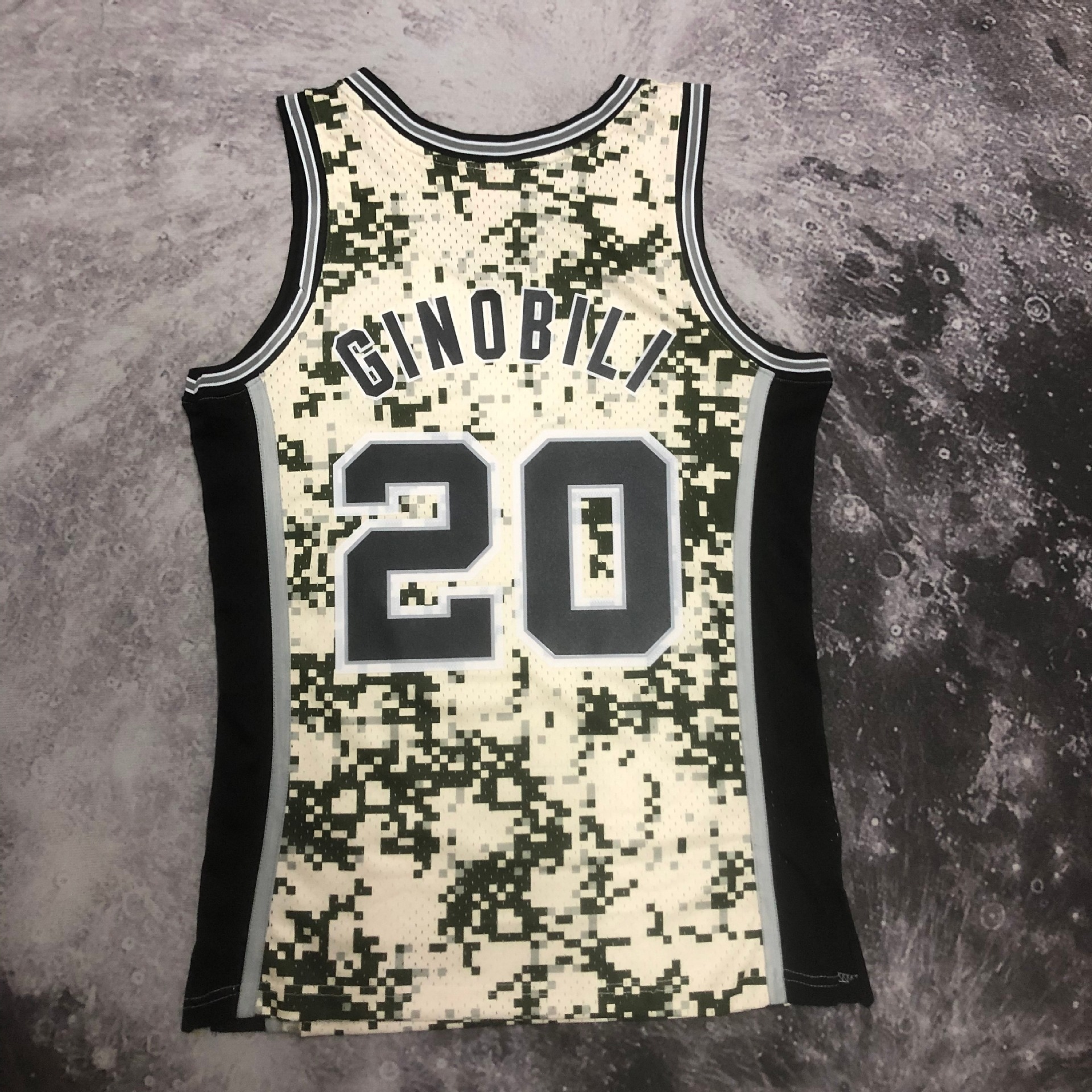 Basketball jersey MN hot-pressed retro jersey: SW Spurs 13/14