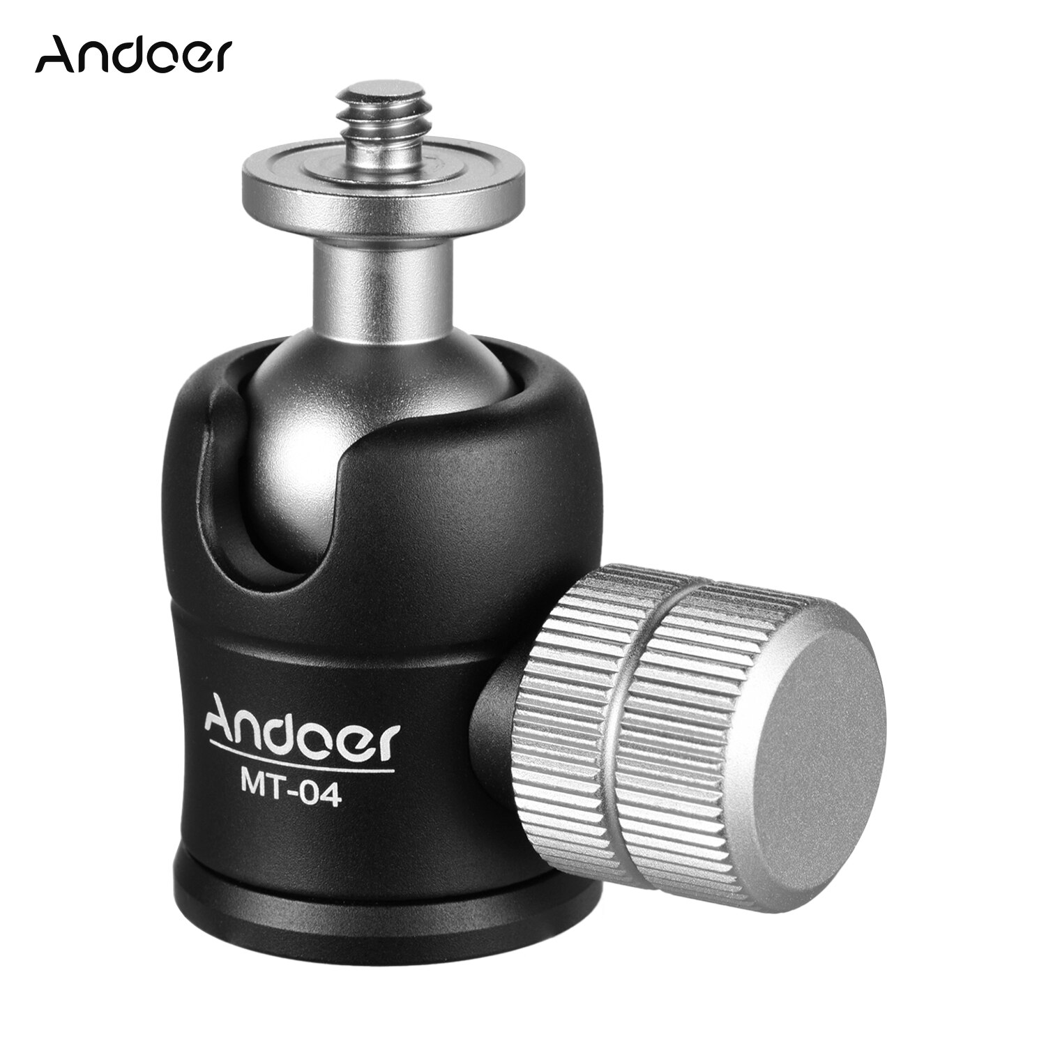 Andoer MT-04 Mini Ball Head 360Degrees Panoramic Ballhead With Standard 1