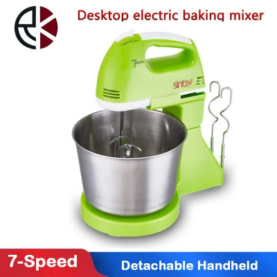 Electric Food Mixer 7 Speed Table &Stand Cake Dough Mixer Handheld Egg Beater Blender Baking Whipping Cream Machine