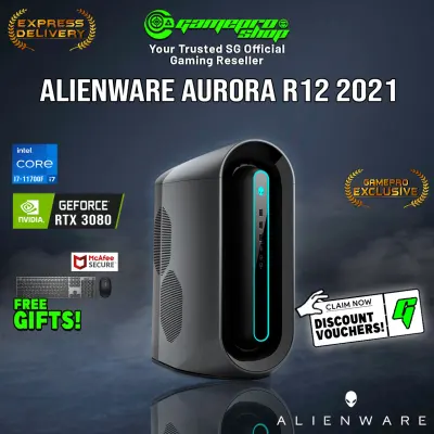 [Ready Stock] NEW Exclusive Dell Alienware Aurora R12 Gaming Desktop (i7-11700F/16GB/RTX 3080 10GB GDDR6X/W10/2Y)