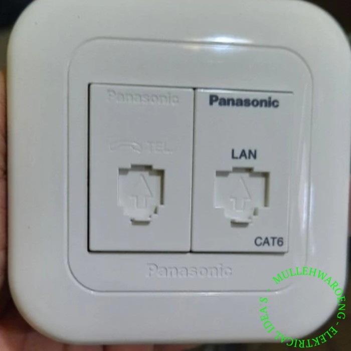 OUTLET TELEPON MERK PANASONIC STOP KONTAK OUTBOW DATA CAT6 CAT 6+FRAME Harga 139,942 Ringgit*Penghantaran Percuma