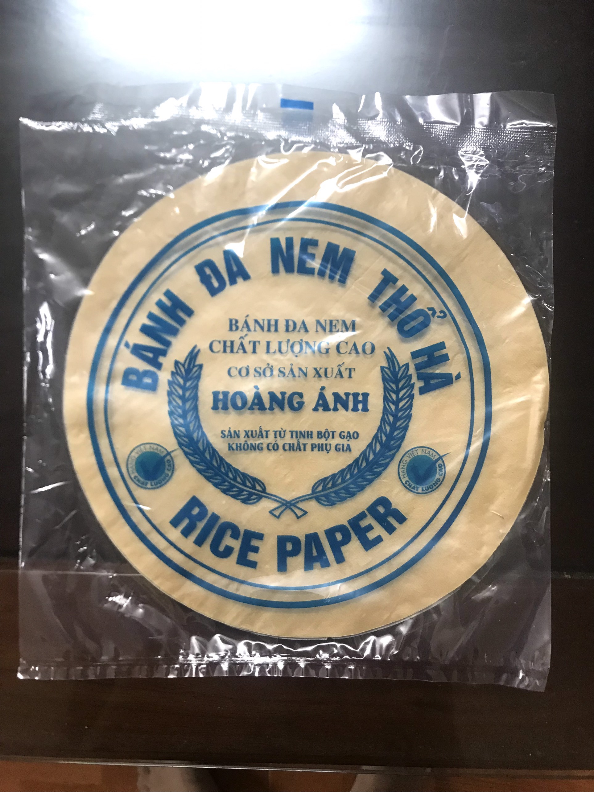 Tập vỏ bánh đa nem nâu Thổ Hà 18 lá/tập mềm dẻo