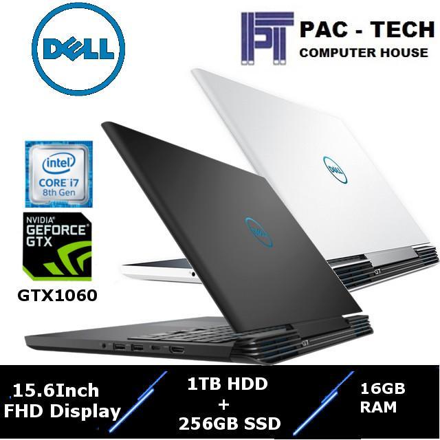 !!! High End Gaming Laptop !!! Dell G7 / 15.6 FHD IPS Anti Glare / i7-8750H ( Six Core ) / 16GB RAM / 1TB HDD + 256GB SSD /GTX1060(6GB Graphics) / 1 Year Dell Premium Support