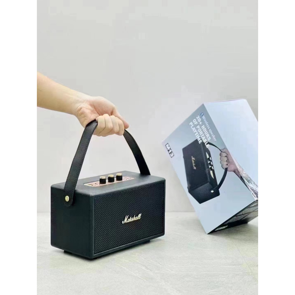 【จัดส่งในไทย】Top Sales เสียงดี  ลำโพงบลูทูธ รุ่น M13 **ของแท้100%-ส่งฟรี***รองรับAUX/TF/USB ปรับเบสได้ ดีไซน์สวย เบสแน่น มีหูหิ้วในตัว พร้อมส่งภายใน24ชม.