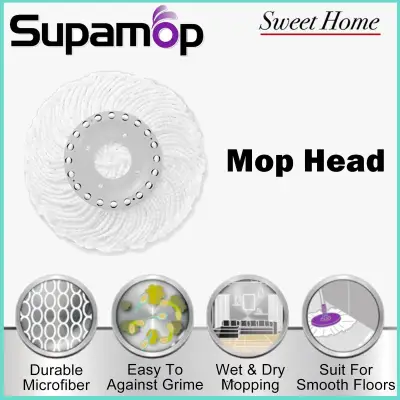 [Sweet Home] SupaMop Refill / Standard Mop Head / Suitable for Model S220(blue), SH350-8(Purple), SH350(Yellow), M500(White) and Premium(Black)