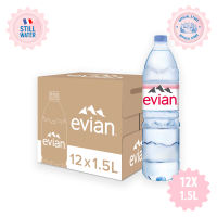 Evian Natural Mineral Water 12 x 1.5L Case