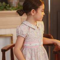 Periwinkle Girls Nadine Pink Smocked Dress