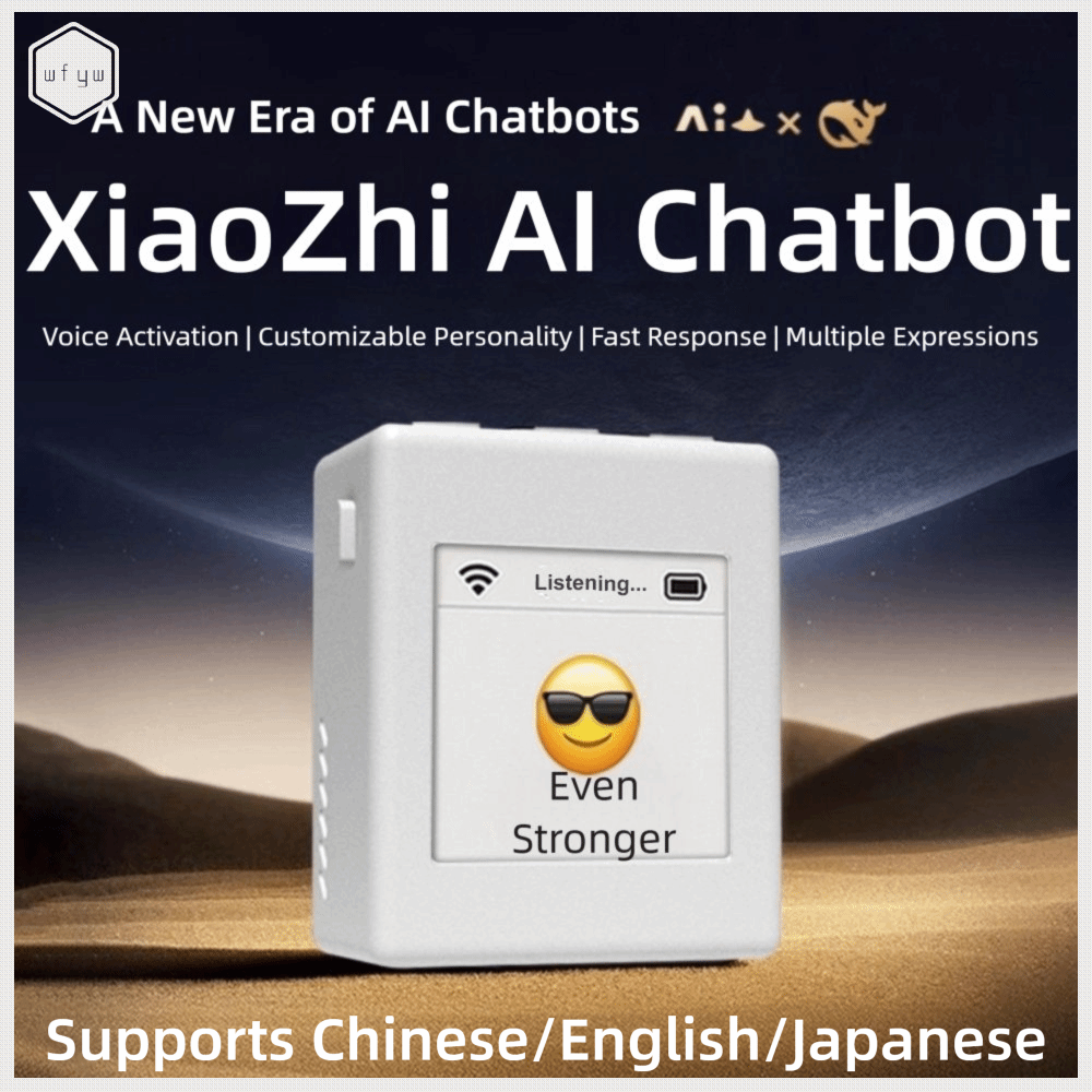 WFYW Ban Phát Triển ESP32-S3 Robot đối thoại AI Mô-đun hộp thoại Hỗ trợ DeepSeek Robot thông minh Xiao Zhi Biểu hiện tùy chỉnh cá nhân hóa Màn hình TFT 1,54 inch Robot đối thoại bằng giọng nói