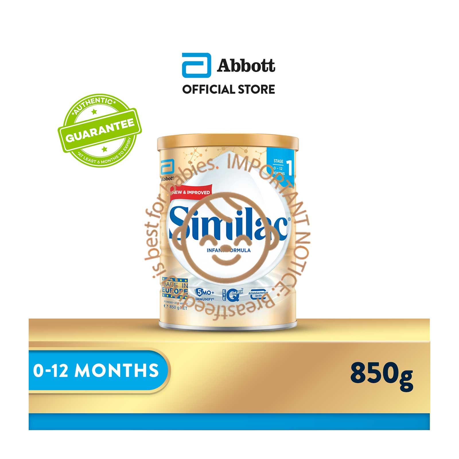 Similac Total Comfort Stage 1 Baby Milk Powder Formula 2'-FL 820G