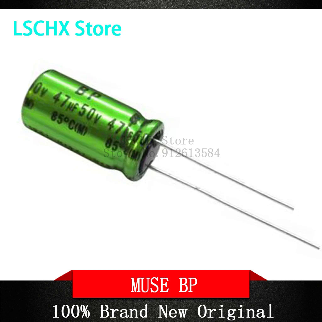 10 pcslot Nichicon MUSE BP ES Non Polar Nonpolar Bipolar HiFi Audio Capacitor 4.7uf 10uf 22uf 47uf 100uf 16V 25V 50V Copper feet