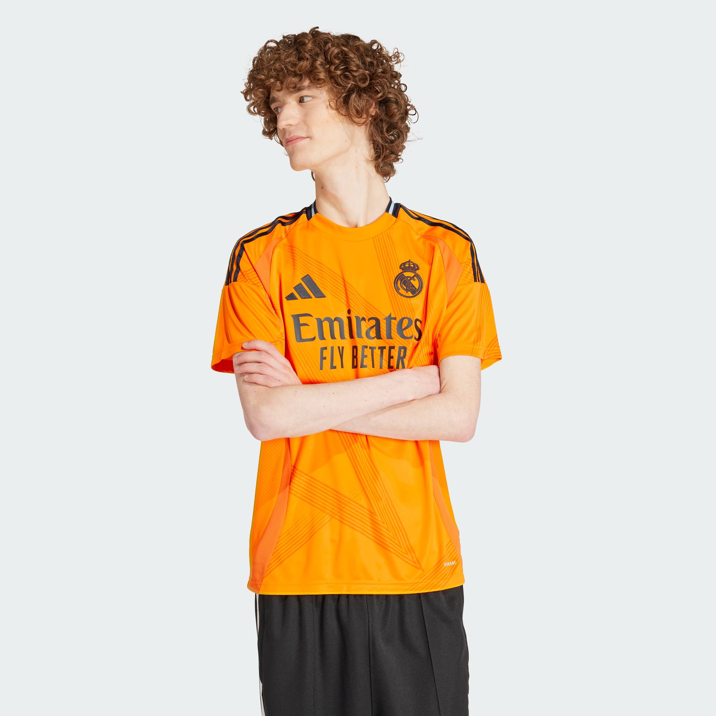 [CHỈ 1-4.11-MUA 3 GIẢM 40%] adidas Football Real Madrid 24/25 Away Jersey Men Orange IU5013