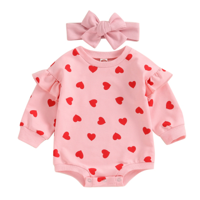 INFANTS 3/4 FLARE SLEEVE PLAYSUIT LOVE ON THE WING main image 1