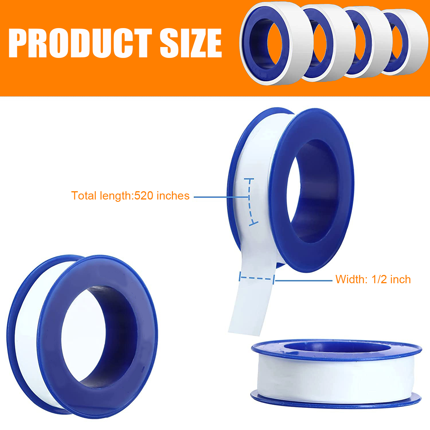 Thread Seal Tapes Plumber Tape PTFE Pipe Sealant Seal Tape Industrial Sealant Tape for Shower Head P
