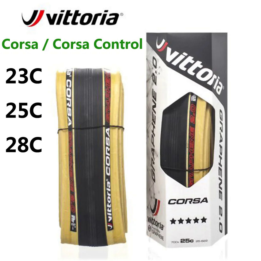 Xe đạp đường lốp 700C Vittoria Corsa g cạnh tranh Graphene 2.0 700x23C25C28C tan cycing road xe đạp lốp móc sắt 320tpi