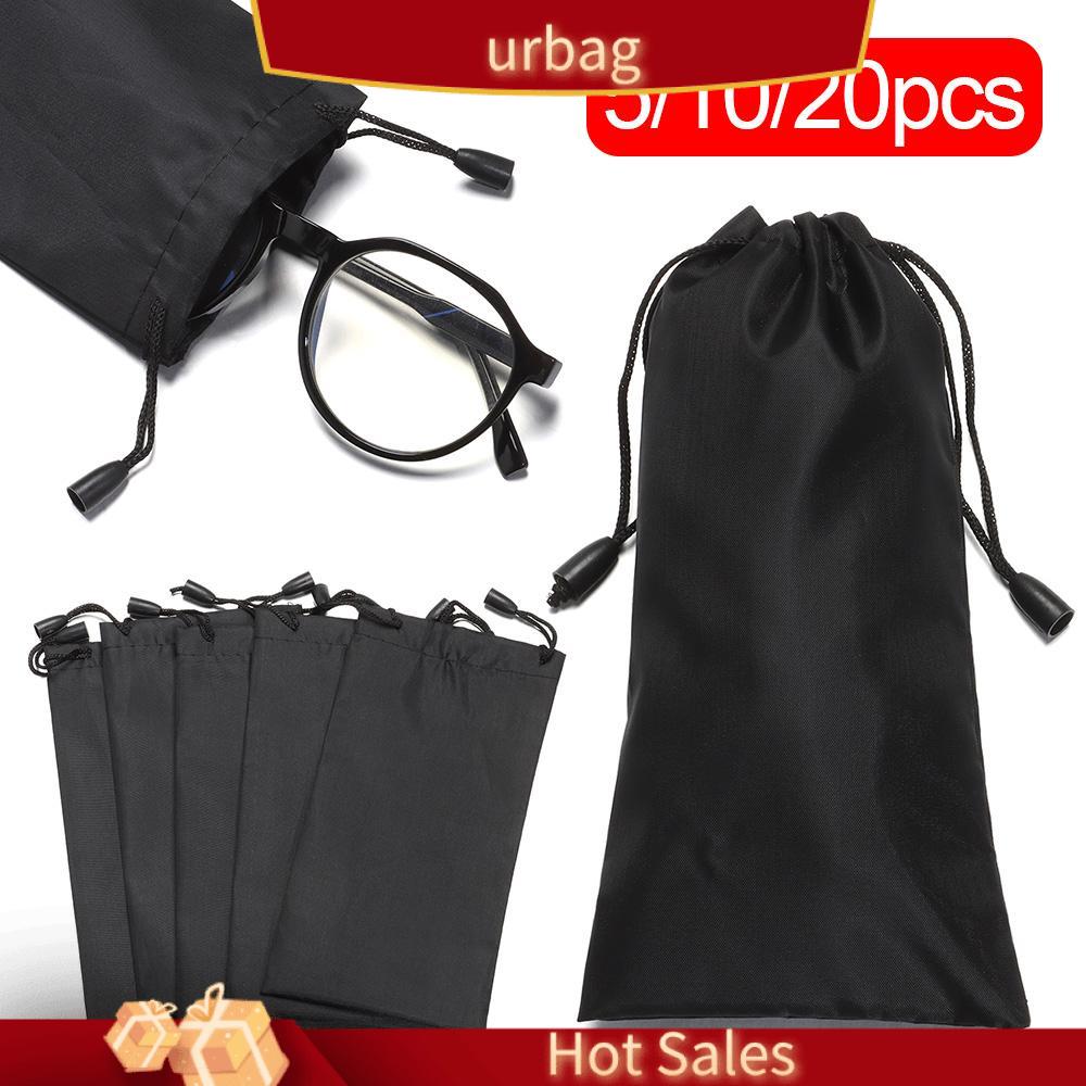 URBAG 5/10/20Pcs Mang Vải Dây buộc Quang học Túi kính râm Kính đeo Túi đựng kính đeo mắt