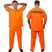 Adult Orange Prisoner Costume - 