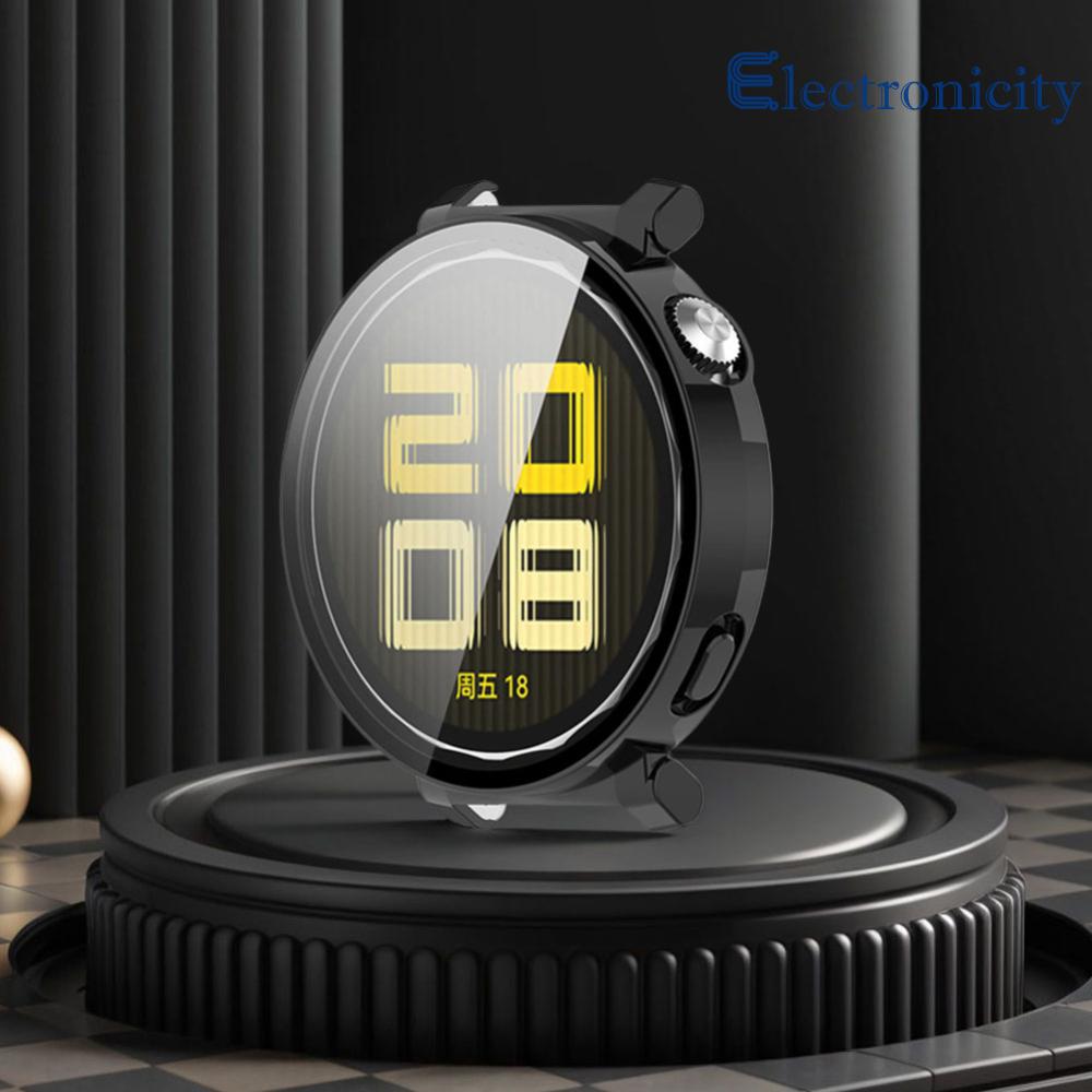Cứng PC Kính cường lực bội thu miếng bảo vệ màn hình kính Chống Sốc + trường hợp bảo hiểm đầy đủ trường hợp cho đồng hồ Huawei GT5 Pro 42/46mm