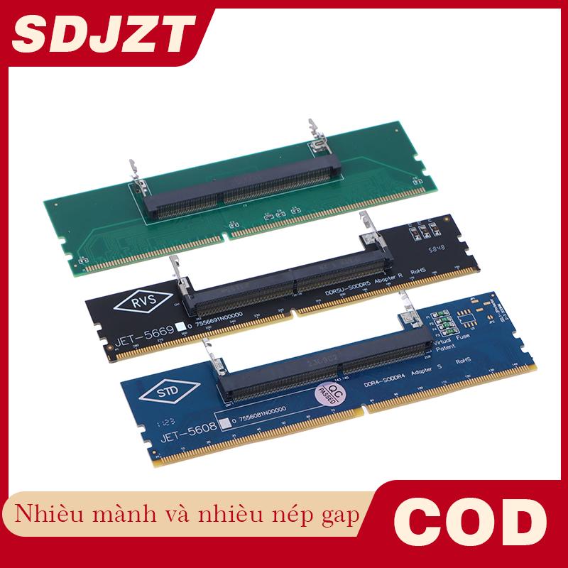 SDJZT DDR3 DDR4 DDR5 máy tính xách tay SO-DIMM để máy tính để bàn chuyển đổi thẻ chuyển đổi Bộ nhớ RAM kết nối bộ chuyển đổi Giá 120,709 Đồng*Miễn phí vận chuyển