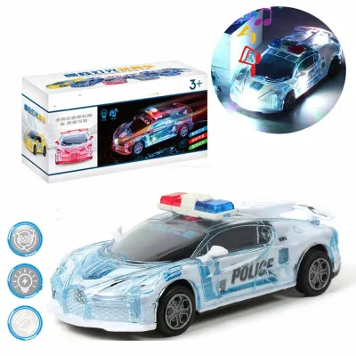 Toys Car for Boys Kids Electric Police Car Music LED Light Cool Toy Car Gift