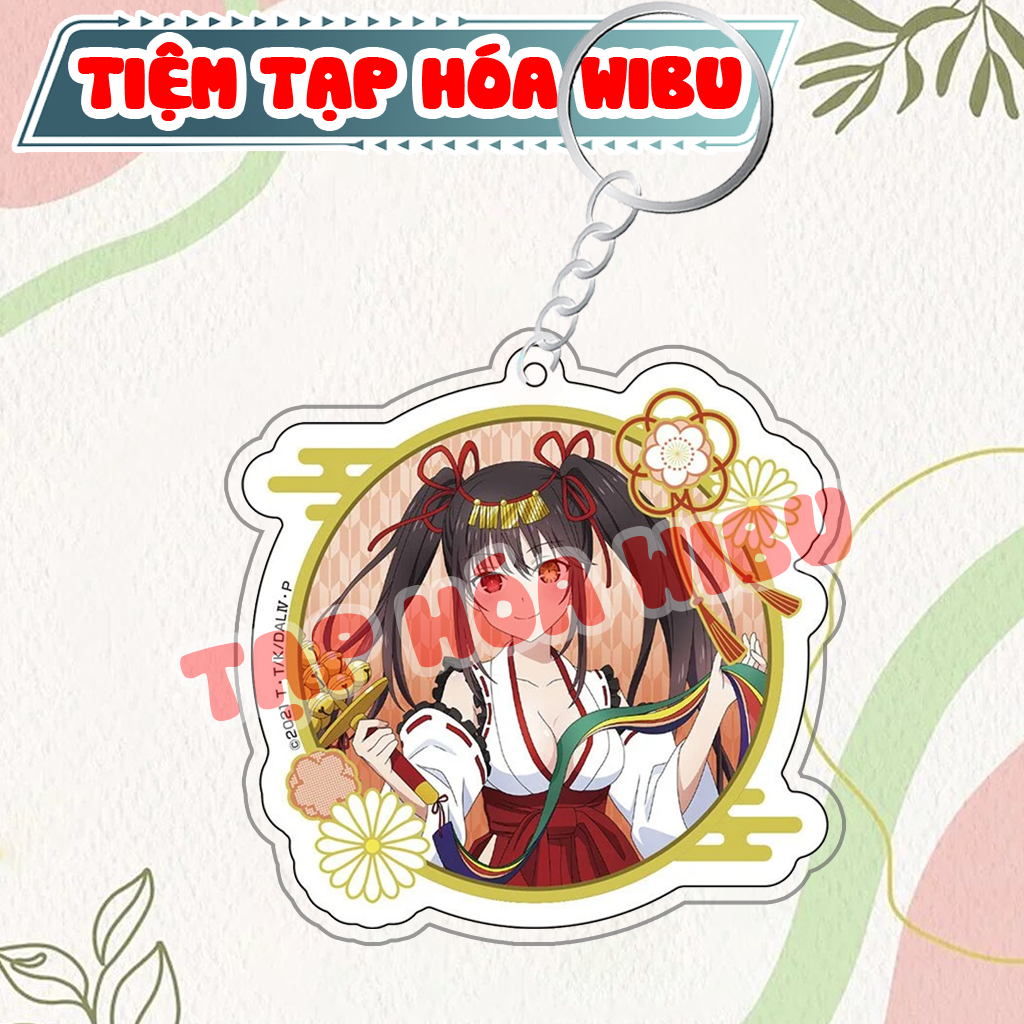 Móc khoá Keychain Acrylic Date A Live Kotori Itsuka Kurumi Tokisaki Tohka Yatogami Mukuro Anime Manga M495