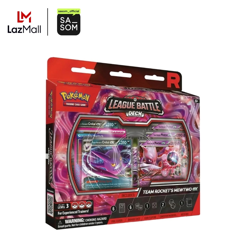 Pokemon League Battle Deck Team Rocket’s Mewtwo ex (EN) ของแท้ ตรวจสอบโดย SASOM ราคา 3,250 บาท*ส่งฟรี