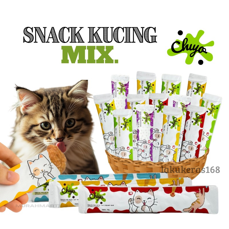 Mixed Cat Snacks Contains 50 Pcs / Small Cat Strips / Cat Snacks / Fattening Snacks Mixed Cat Snacks Contains 50 Pcs / Small Cat Strips / Cat Snacks / Fattening Snacks Mixed Cat Snacks Harga 38,400 rupiah*Gratis Ongkir