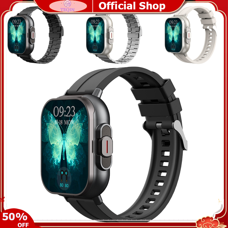 TEQIN toy new D8 Smart Watch With Earbuds Fitness Tracker Sports Recorder Heart Rate Blood Pressure Blood Oxygen Monitor With 2” Touchscreen Payment Function ราคา 905 บาท*ส่งฟรี