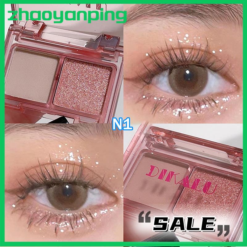 zhaoyanping Dikalu tối đêm đen Eyeshadow Palette long lanh Matte Pearlescent ánh sáng lung linh Shinny mắt sắc tố Eyeshadow Hàn Quốc mỹ phẩm trang điểm - 6