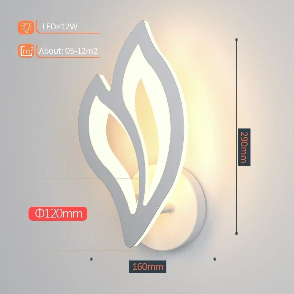 MKEB Sang trọng Đèn LED treo tường Hiện đại Đơn giản Đèn ngủ Trang trí phòng khách Sáng Tạo Đèn tườn
