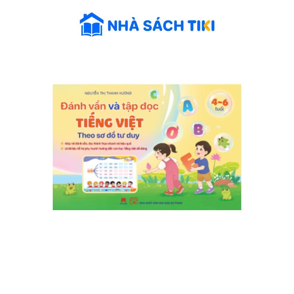 Sách Đánh Vần Và Tập Đọc Tiếng Việt Theo Sơ Đồ Tư Duy - Dạy Bé Tập Đánh Vần, Tập Đọc Nhàn Tênh,... - Huy Hoàng Book